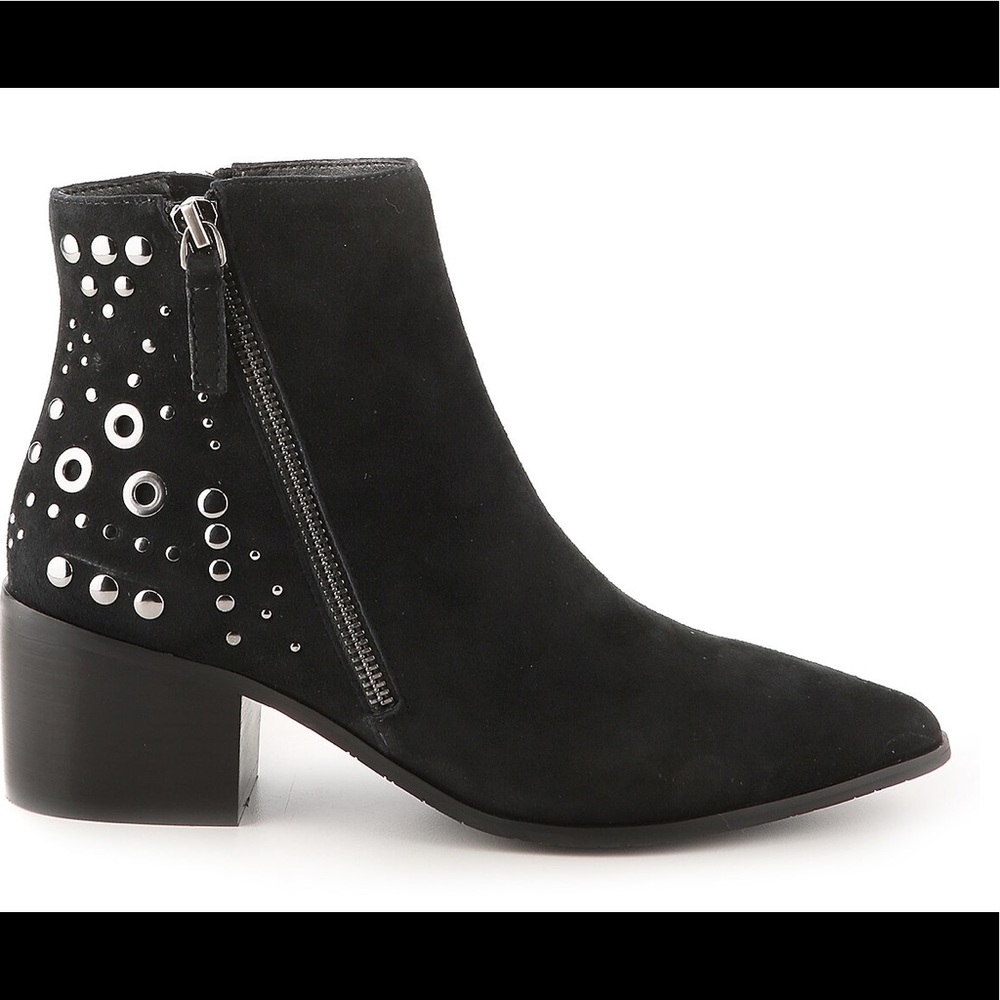 TAHARI Rachel Suede Ankle Bootie